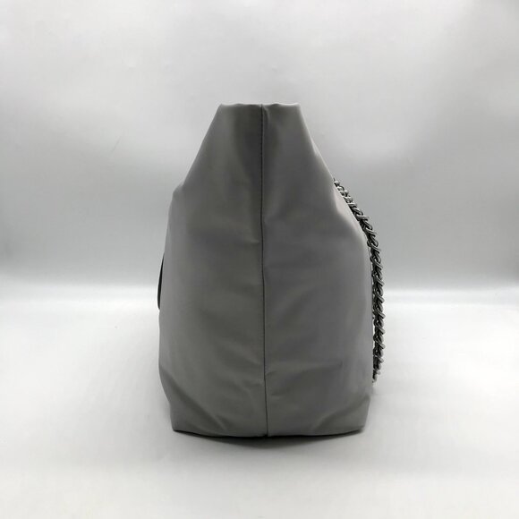 Tory Burch Light Gray Nylon Ella Chain Tote Bag - Picture 3 of 11